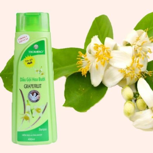 Dầu gội hoa bưởi 400ml - Thorakao – Giúp tóc dày óng ả