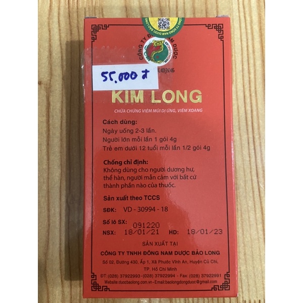 Kim Long - Sổ mũi