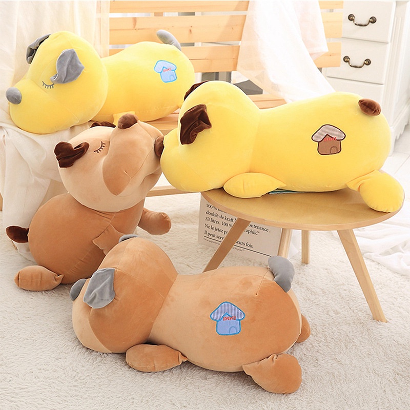 Gấu Bông Chó Bông Nheo Mắt Ngủ Cute Nhiều Mầu Size 25cm