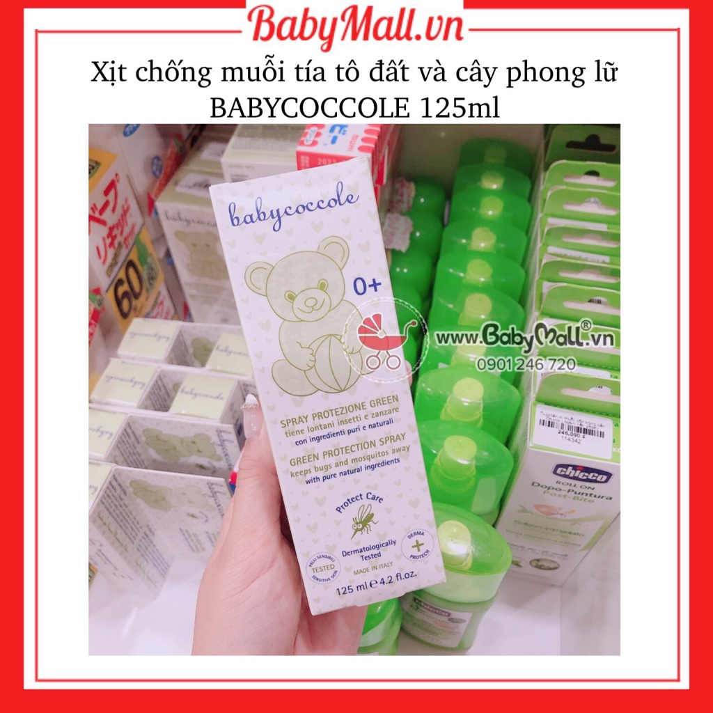 Xịt xua muỗi babycoccole 0m+ chống muỗi đốt cho bé và cả gia đình - ảnh sản phẩm 1