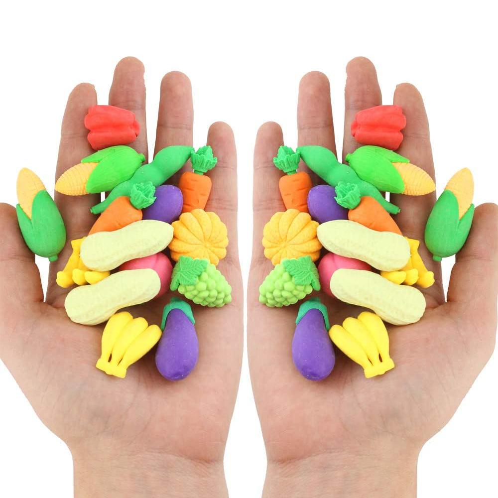 PEWANY Gôm Tẩy Hình Trái Cây Mini Nhiều Màu Sắc