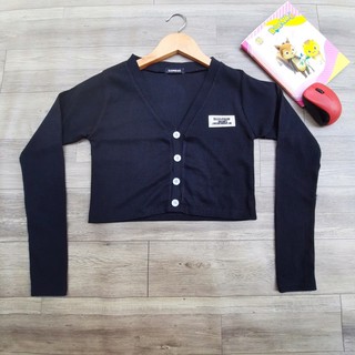 ÁO KIỂU CROPTOP TAY DÀI LOGO