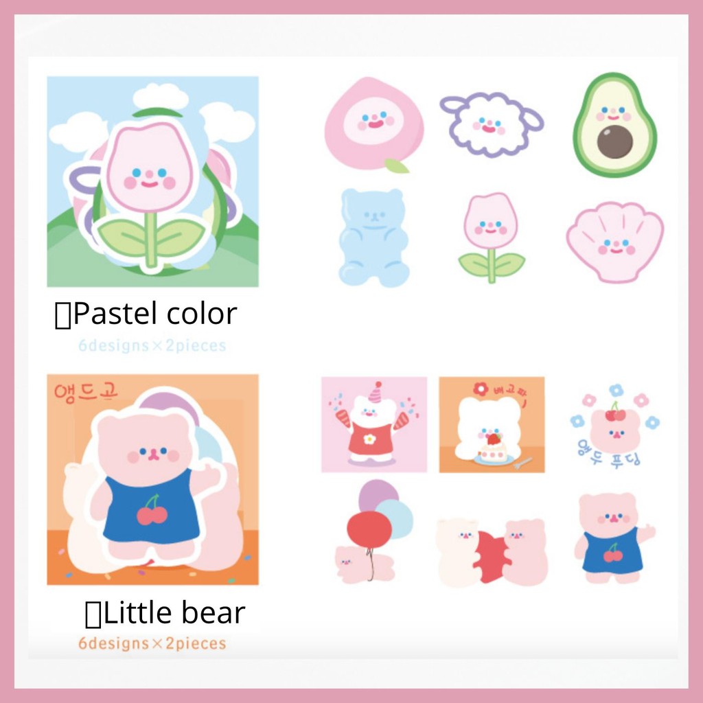 STICKER DÁN VALI CHỐNG NƯỚC SIÊU CUTE