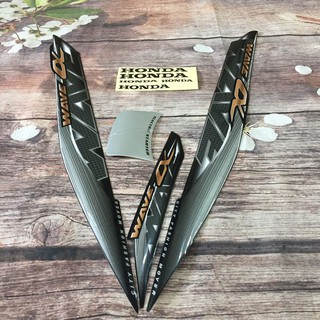 Bộ tem xe Wave ALpha đời 2014 màu ĐEN - A802 (8167)