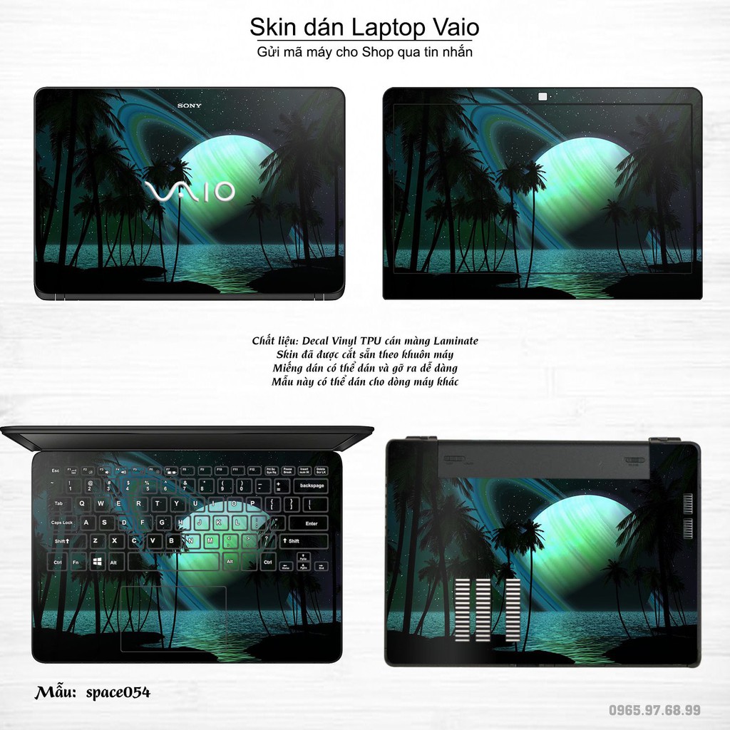 Skin dán Laptop Sony Vaio in hình không gian _nhiều mẫu 9 (inbox mã máy cho Shop)