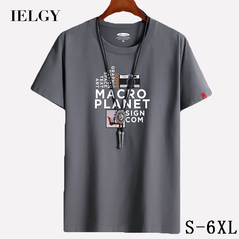 Áo Thun Nam Tay Ngắn Dáng Rộng Bằng cotton Thời Trang Mùa Hè size S-6XL