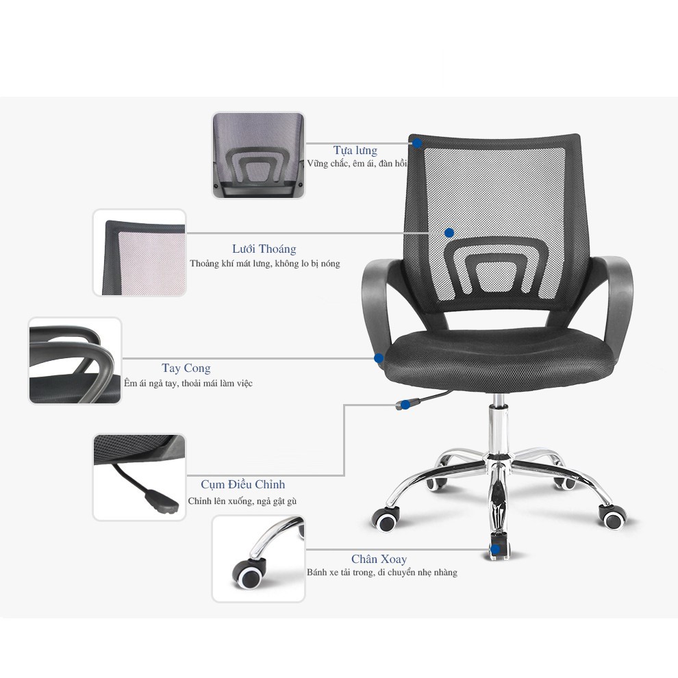 Ghế Văn Phòng Chân Xoay , Ghế Xoay Nhập Khẩu | BigBuy360 - bigbuy360.vn