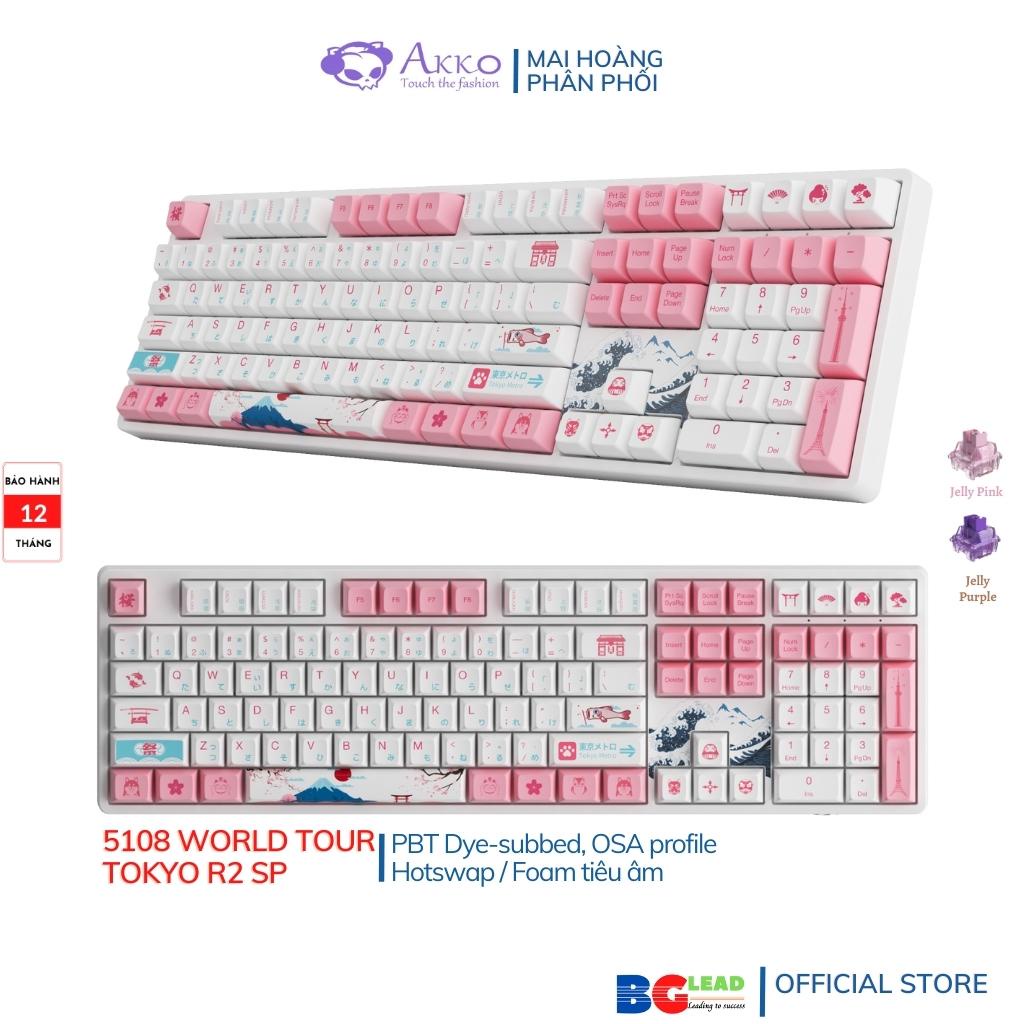 Bàn phím cơ AKKO 5108 World Tour Tokyo R2 SP (Hotswap| Led RGB| AKKO CS Switch) - Mai Hoàng phân phối