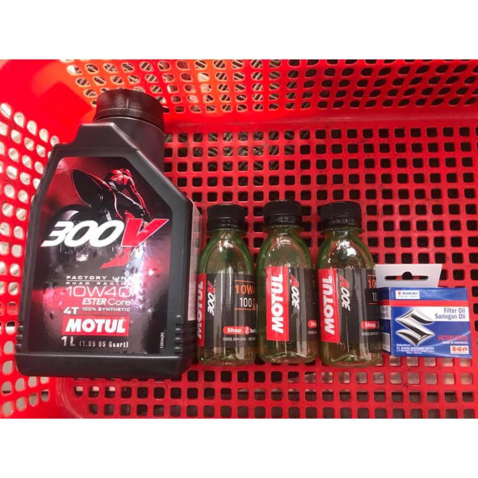 Nhớt Motul 300V 10W40 tem 1 lớp 1L, 1L1, 1L2, 1L3, 1L4