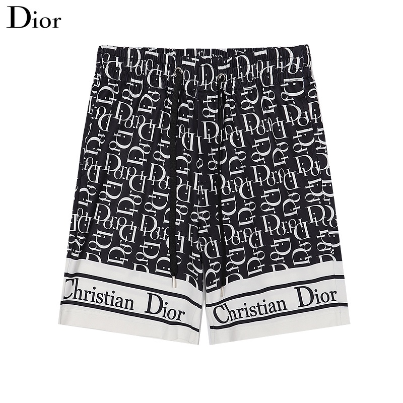 Quần short họa tiết in logo dior thiết kế thoải mái chất lượng cao