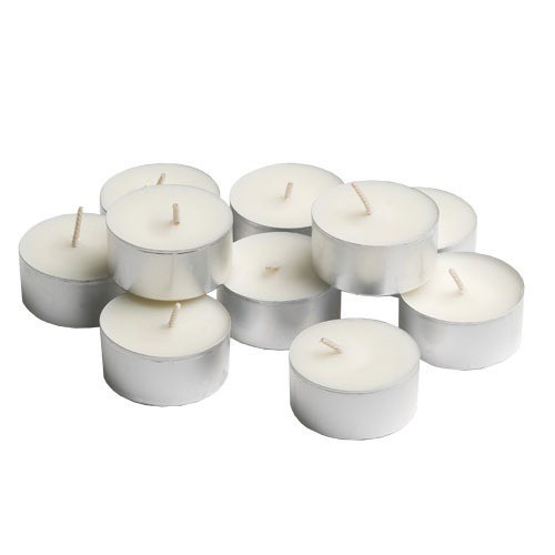 Nến Tealight đỏ đốt đèn xông tinh dầu - đèn cầy trang trí viên tròn mini cháy hơn 4 giờ
