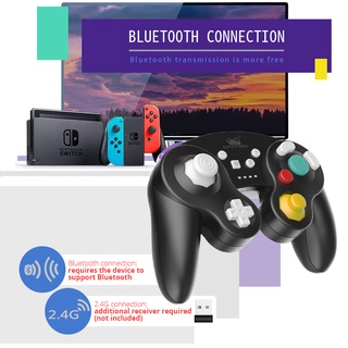 DATA FROG Bluetooth Wireless Game Controller for Nintendo Switch and PC Support Motion Controls/Turbo/Vibration/Gamecube Style A