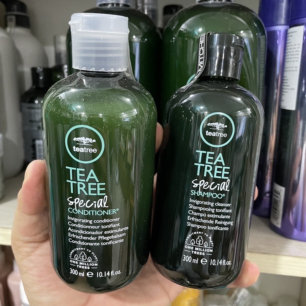 Cặp dầu gội xả trà xanh bạc hà kháng khuẩn và ngăn ngừa Gàu TEA TREE PAUL MITCHELL 300mlx2