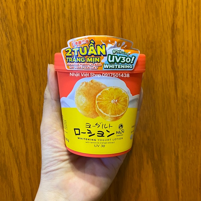 Kem Lotion Dưỡng Thể Trắng Da Yogurt Trái Cây Hasi Whitening Yogurt Lotion UV 30 | BigBuy360 - bigbuy360.vn