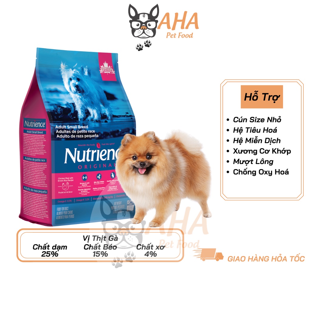 Thức Ăn Cho Chó Pomeranian Nutrience Infusion Bao 2,27kg - Thịt Gà, Rau Củ Quả, Trái Cây