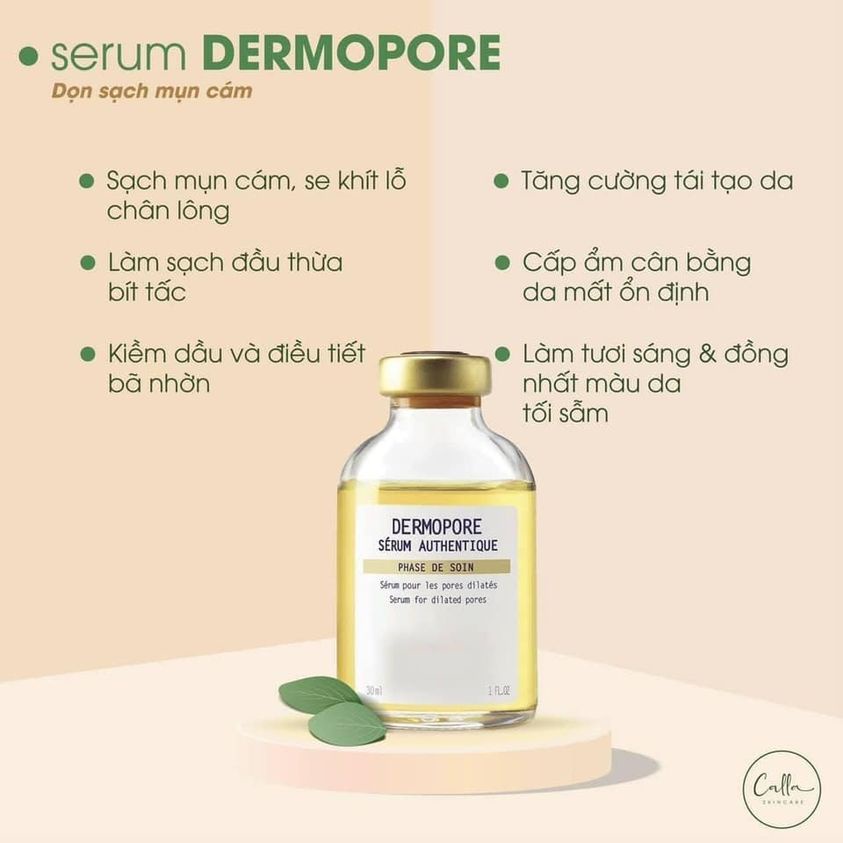 B.R Serum Dermopore tinh chất điều tiết nhờn và thu nhỏ lỗ chân lông