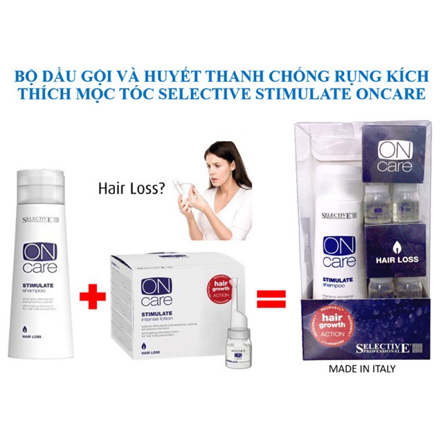 Combo dưỡng ngăn rụng tóc chuyên sâu STIMULATE SELECTIVE 250ML