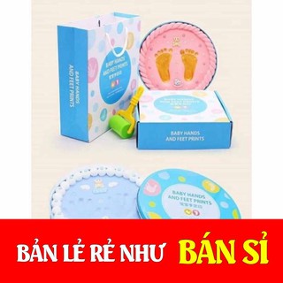 [GIÁ SỈ] HỘP IN HÌNH BÀN CHÂN BÀN TAY CHO BÉ TRANG TRÍ TREO TƯỜNG