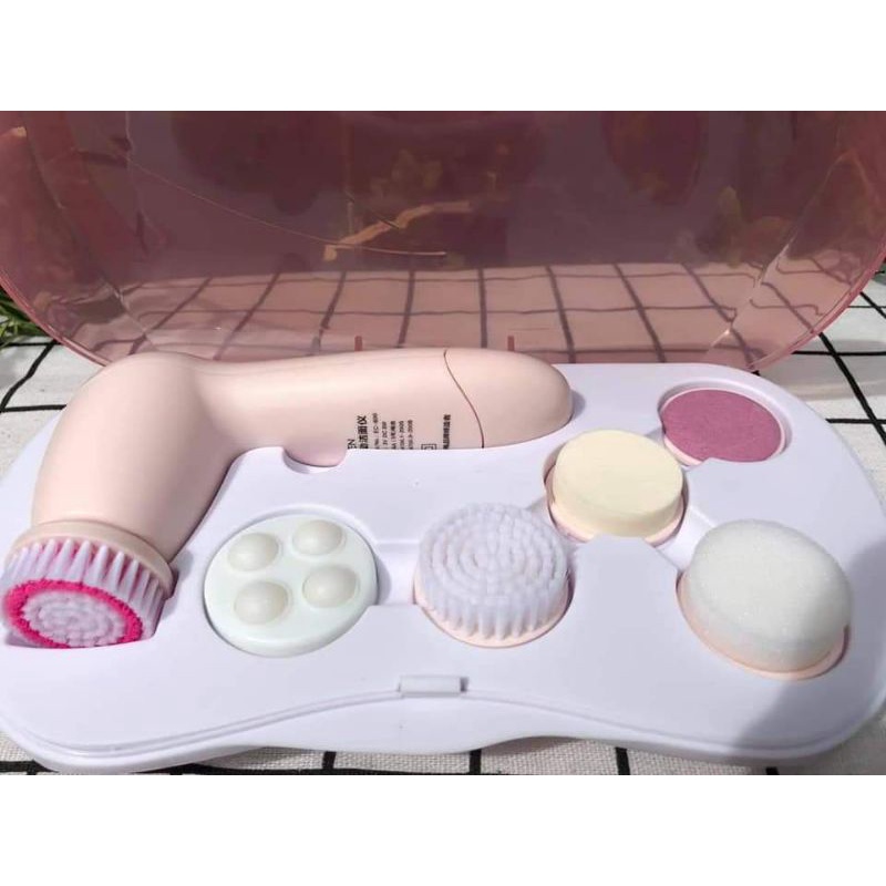 BỘ DỤNG CỤ RỬA MẶT + MASSAGE MẶT 6IN1