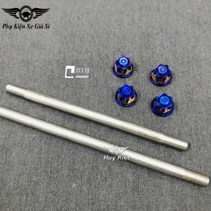 [Rẻ Vô Địch] - (3414) - Combo Cốt Trục Bánh Trước Và Sau + 4 Tán Salaya Titan Gắn Xe Wave, Dream