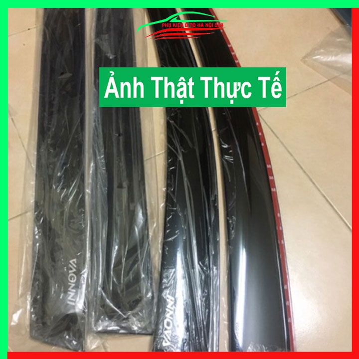 Vè che mưa cho xe ô tô Innova 2005-2016 vè đen bảo vệ trang trí xe