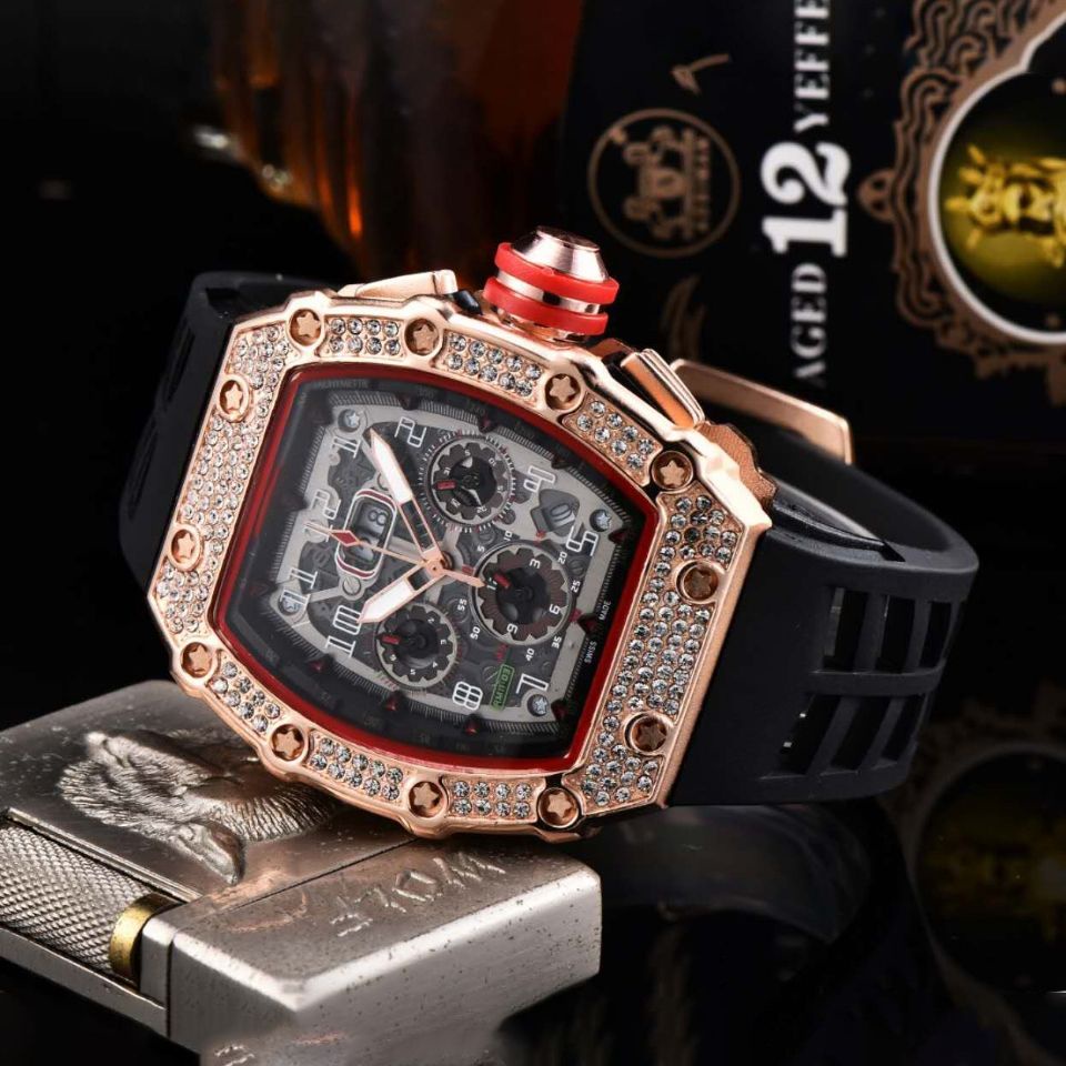 Đồng Hồ Cơ Richard Jessic Châu Phi Dây Silicone Thời Trang Cho Nam