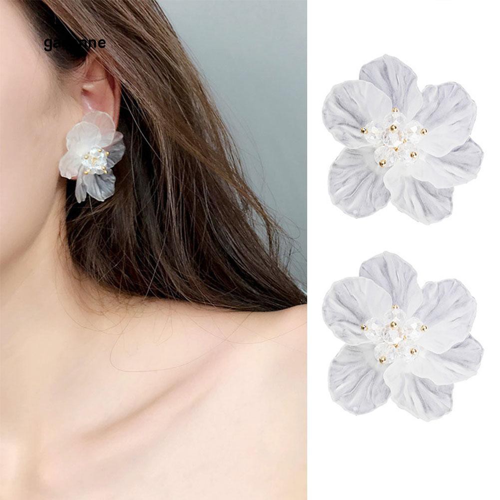 Khuyên Tai Hình Bông Hoa Phong Cách Hàn Quốc Xinh Xắn Dành Cho Nữ