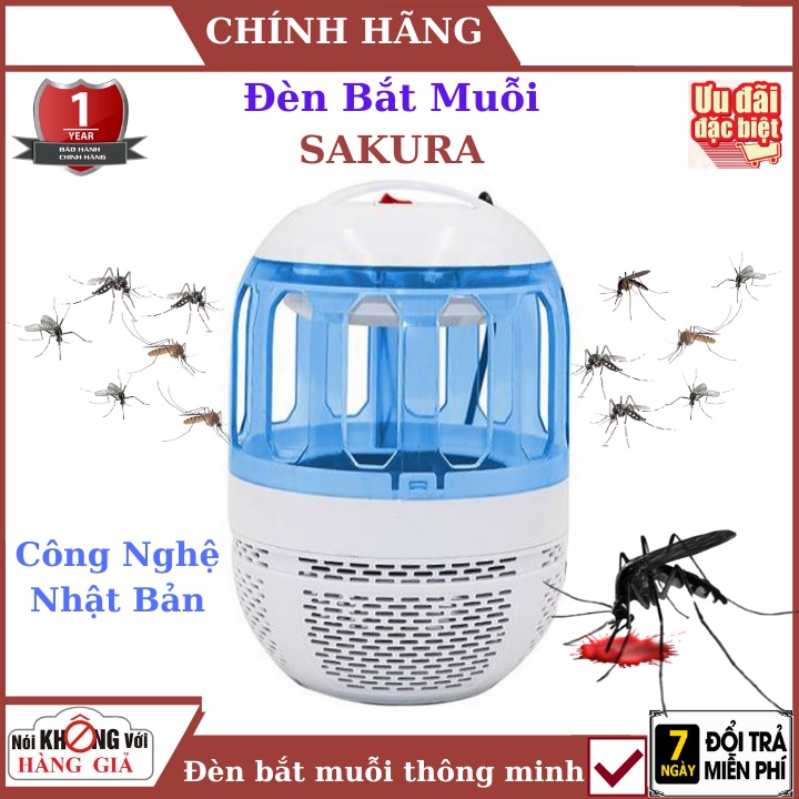 Đèn bắt muỗi sakura - Công nghệ nhật bản , bắt muỗi thông minh , bảo hành chính hãng