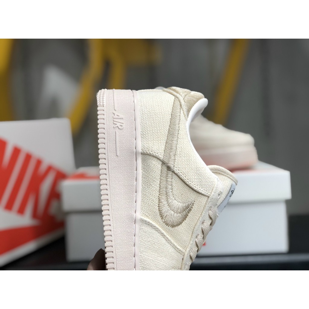Giày Thể Thao Nữ Nam Af1 Low Stussy Fossil Chất Liệu Vải Cao Cấp Fullbox, Giày Sneaker Nam Nữ Af1 cổ thấp | BigBuy360 - bigbuy360.vn