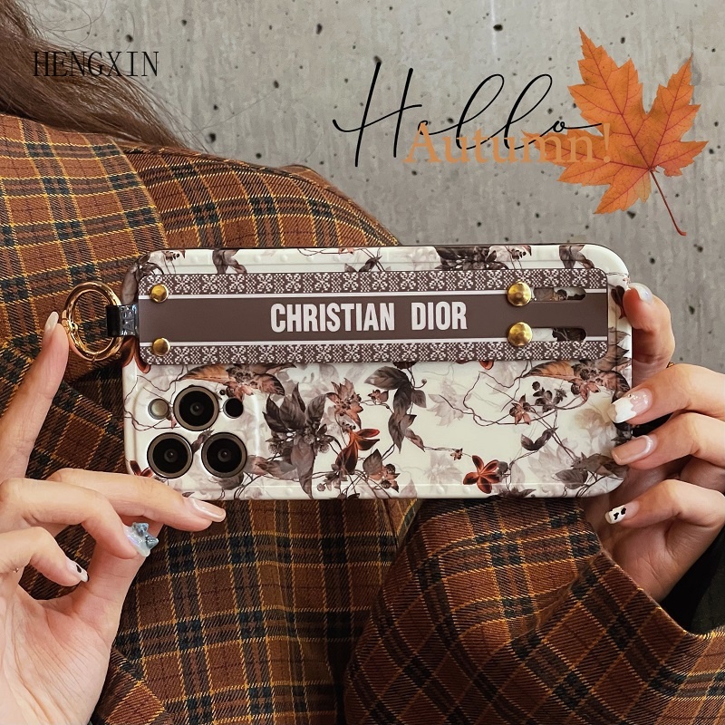 Fashion brand wristband phone case suitable for IPHONE 15PROMAX maple leaf soft case 11 12 13 14PROMAX X XS XR XSMAX shockproof silicone protective case