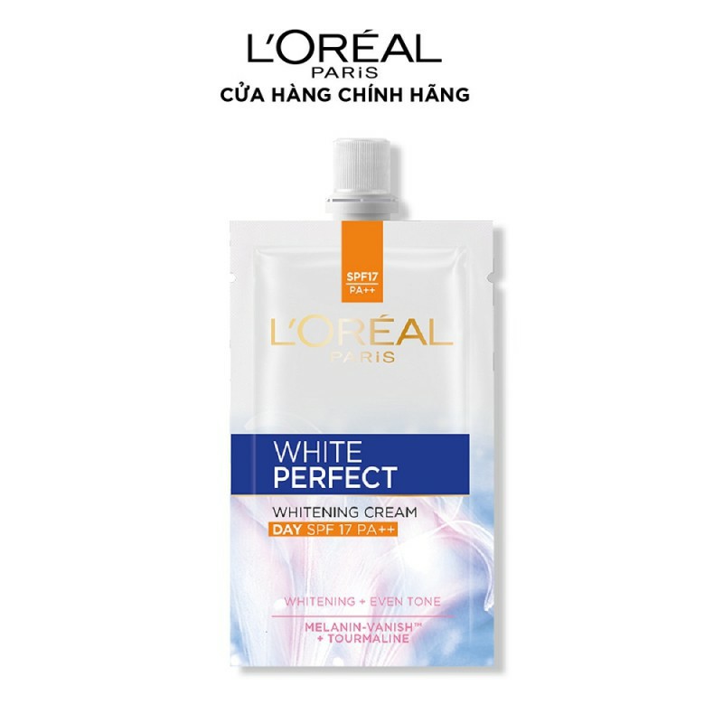 Kem dưỡng da trắng mượt đều màu ngày/đêm Loreal Paris White Perfect 100% chính hãng