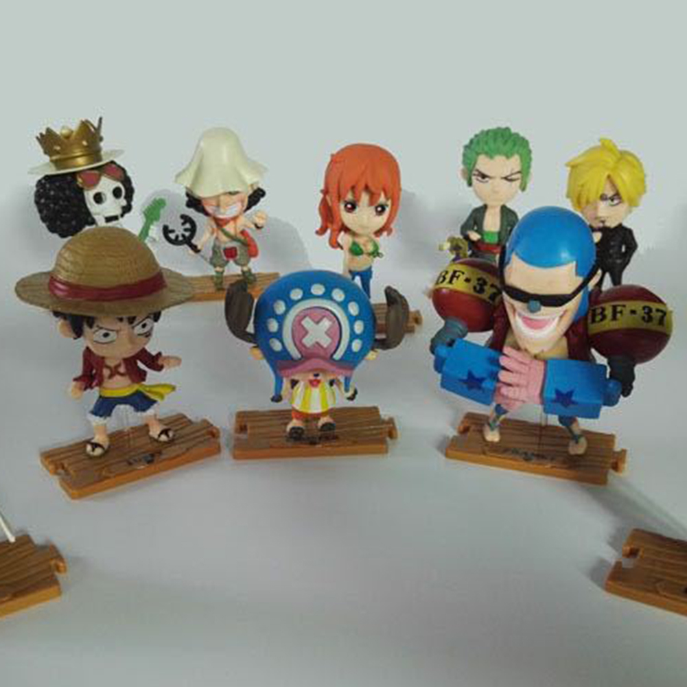 Set 10 Mô Hình Nhân Vật Luffy Trong Phim Hoạt Hình One Piece