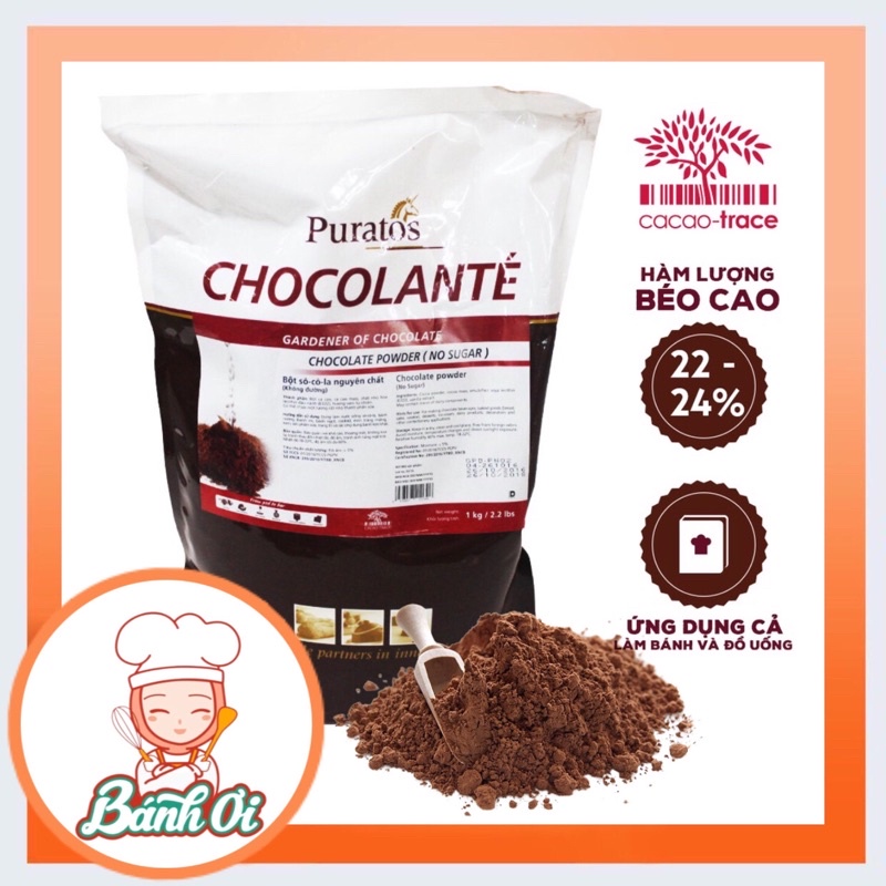 Bột socola / bột cacao nguyên chất Grand Place 1kg