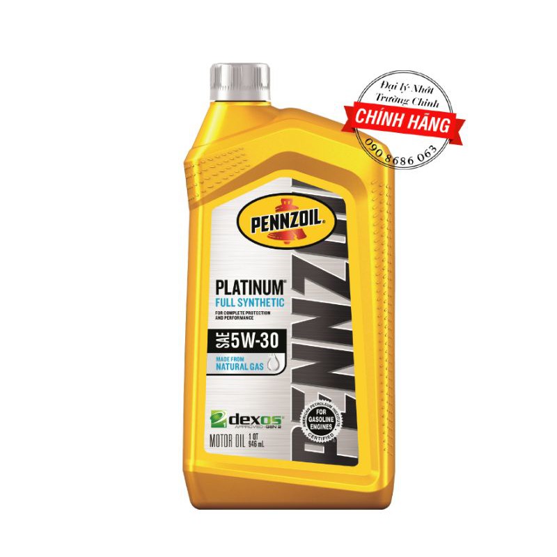 Nhớt Pennzoil 5W30 untra Platium cao cấp nhập khẩu USA dành cho xe ga đời mới