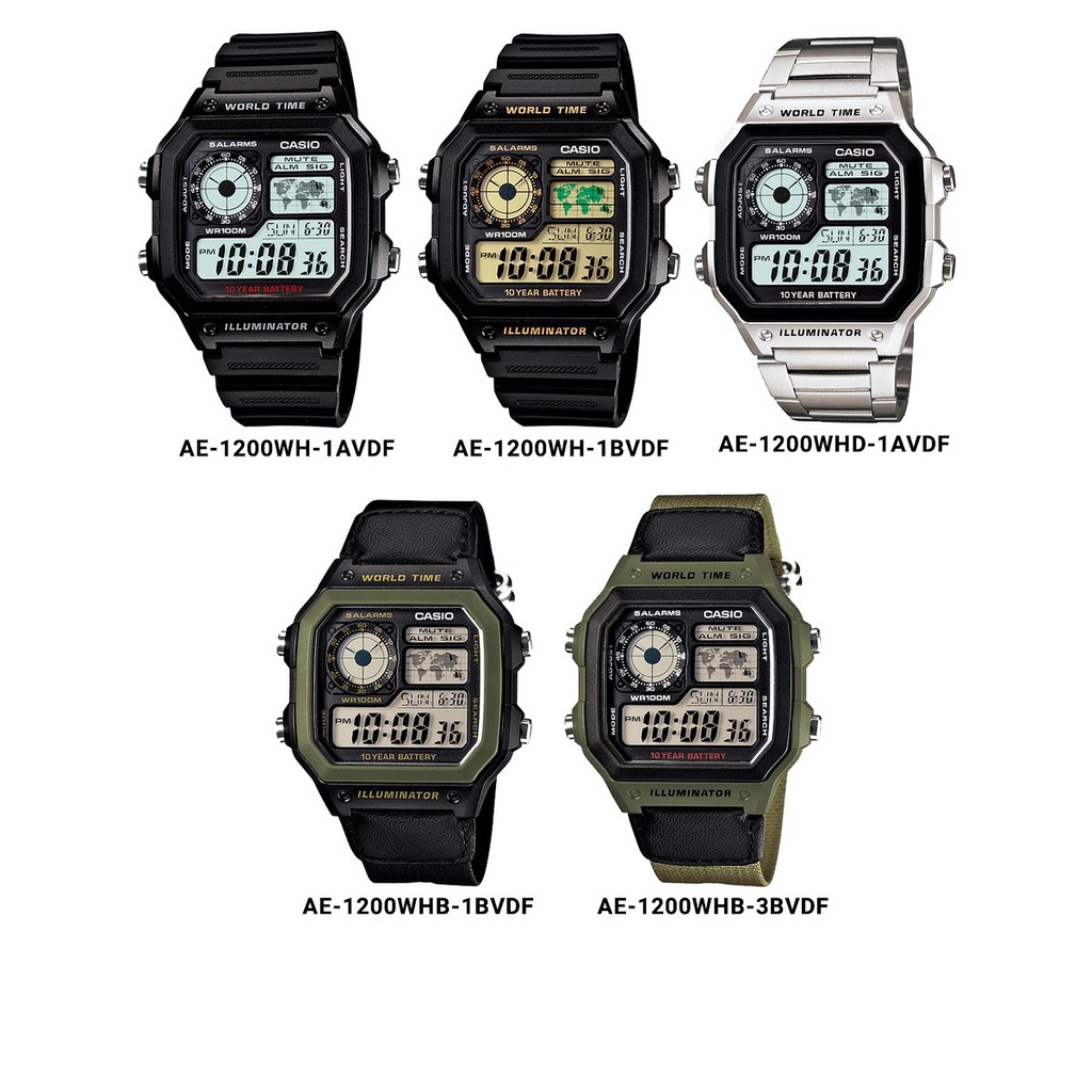 Đồng hồ nam Casio Anh Khuê AE-1200 Series