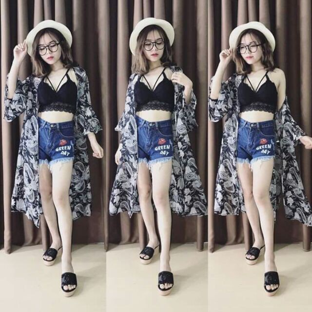 Áo kimono voan đi biển 💋Hàng Quảng Châu💋 sẵn hàng