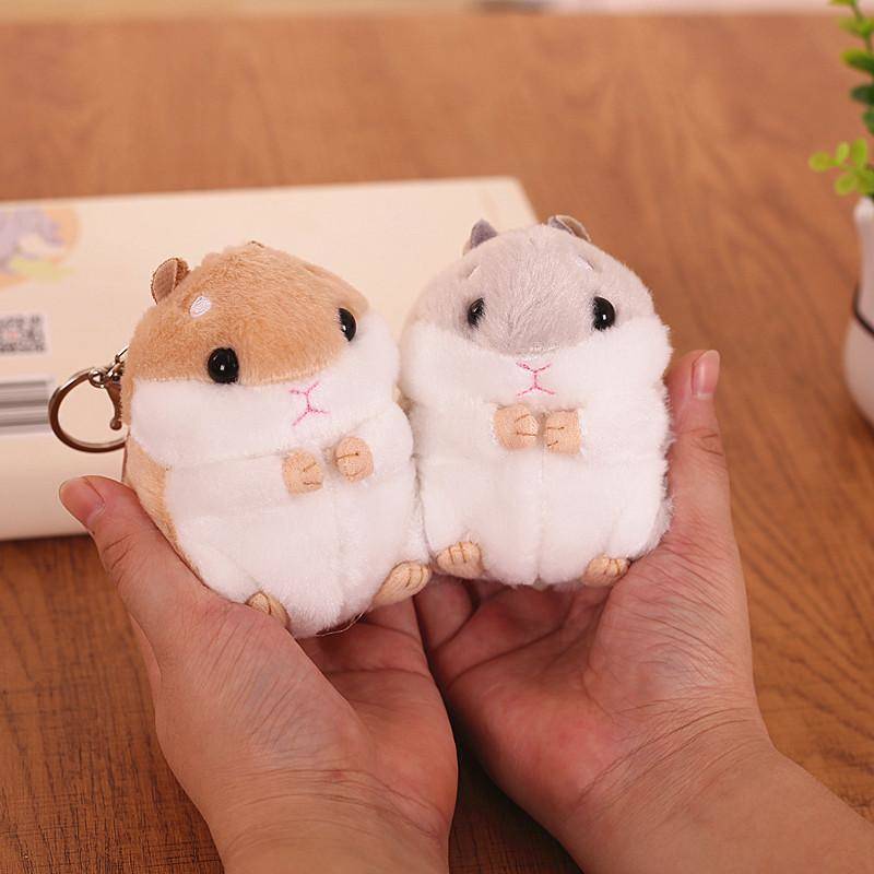 Móc Khóa Hình Chú Chuột Hamster Mini Xinh Xắn Phong Cách Hàn Quốc