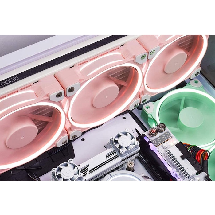FAN CASE ID-COOLING ZF-12025 PIGLET PINK