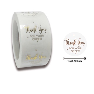 Cuộn 500 nhãn dán 25mm Thank you sticker