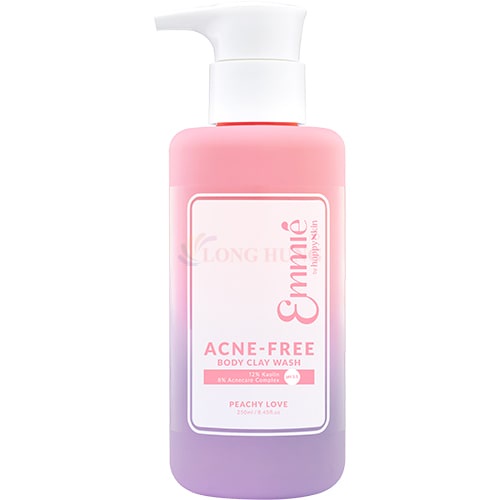 Sữa tắm Emmié Acne-Free Body Clay Wash hỗ trợ giảm mụn ẩn