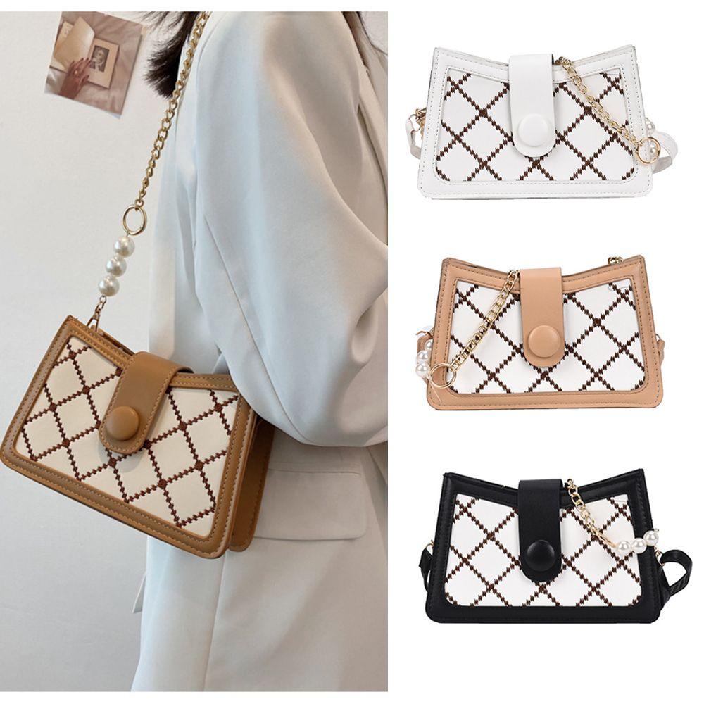 MIHAN1 Túi Đeo Chéo Họa Tiết Lưới