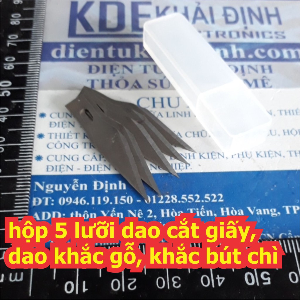 Dao cắt giấy, dao khắc gỗ, khắc bút chì , cán nhựa mũi rất nhọn kde6684