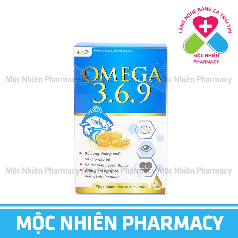 Omega 369, Viên Bổ Sung Dưỡng Chất Cho Não, Hỗ Trợ Nâng Cao Thị Lực