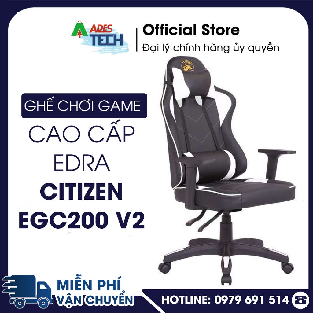 Ghế Game EDRA Citizen EGC200 V2 Chất Liệu Da PU Cao Cấp - Bảo hành 12 tháng