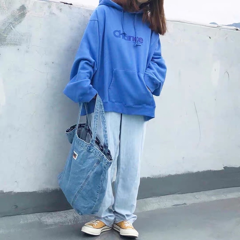 Áo Hoodie Tay Dài Túi Bụng Unisex Xanh Lá Chance