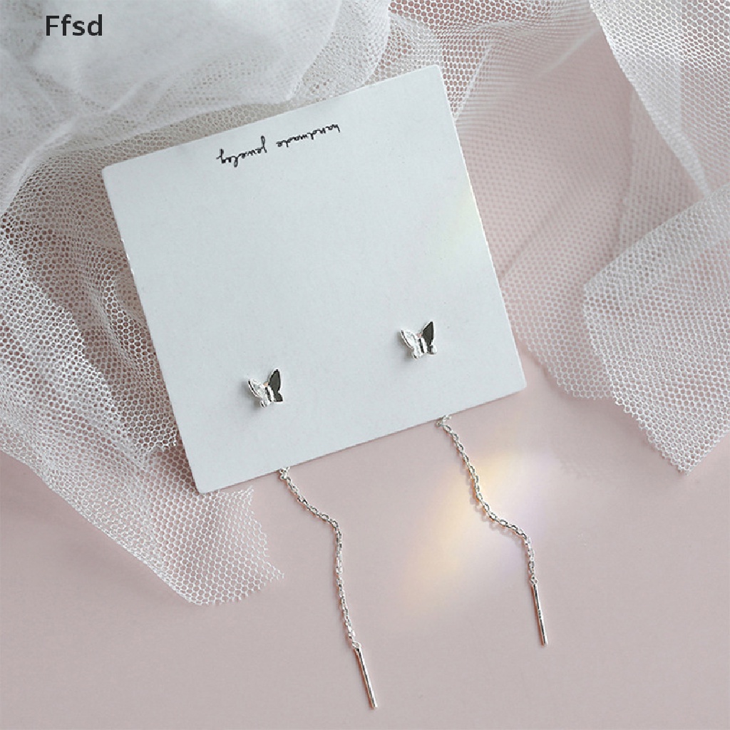 {Ffsd} Hoa Tai Dáng Dài Tua Rua Hình Bướm Thời Trang Mùa Hè Cho Nữ