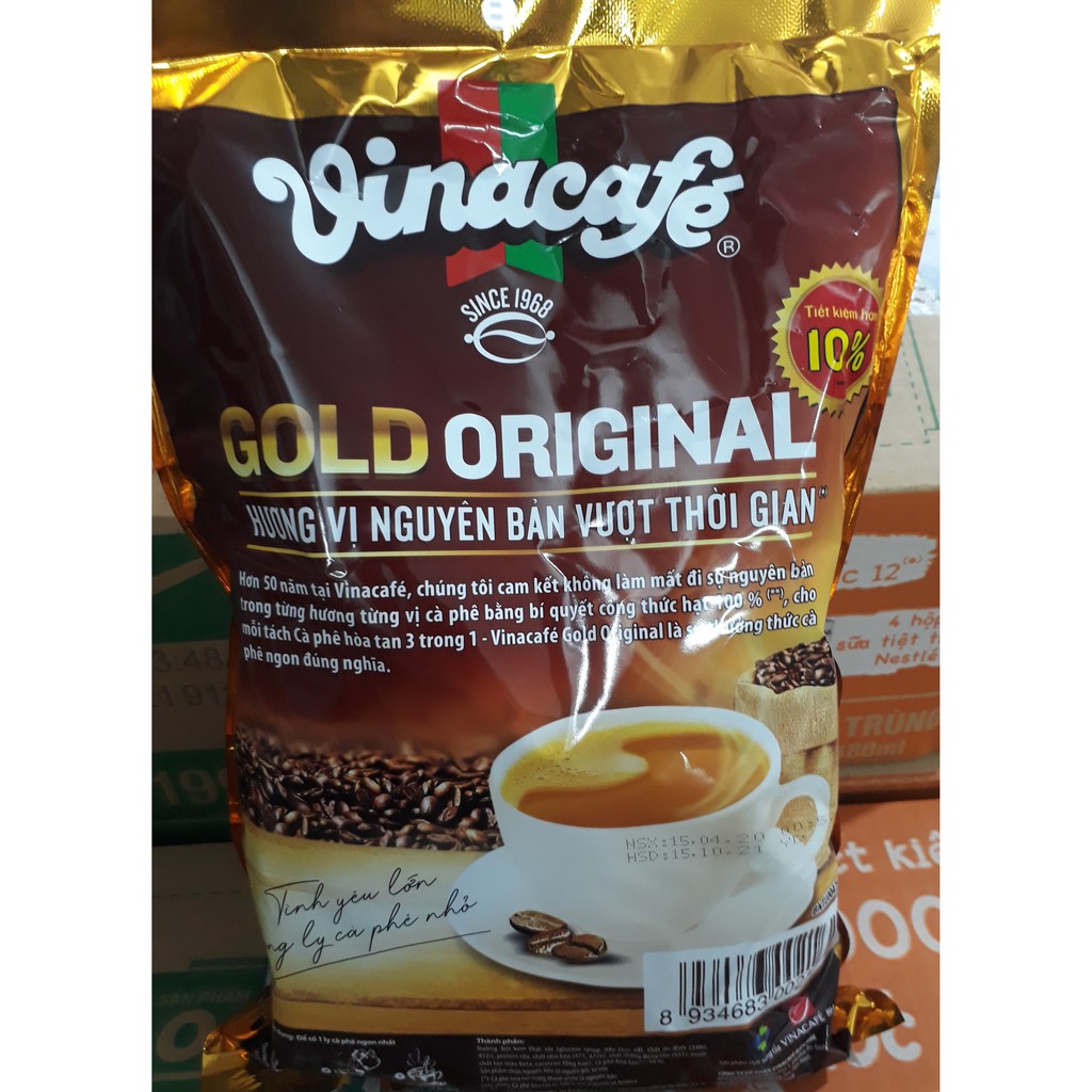 Cà phê sữa VinaCafé Gold Original 800g ( 40 gói x 20g ) | BigBuy360 - bigbuy360.vn