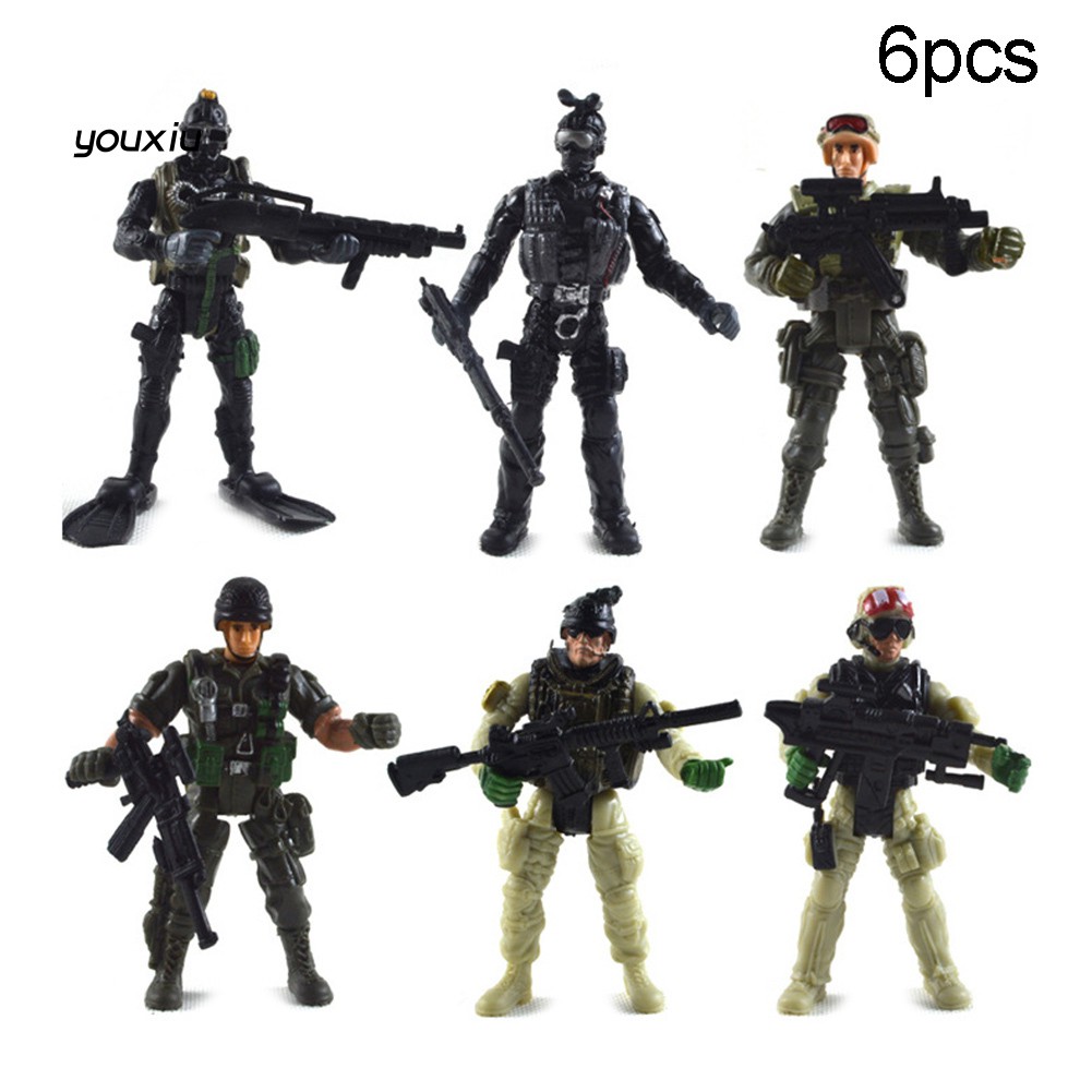 Set 6 Mô Hình Đồ Chơi Người Lính Quân Đội Cho Bé