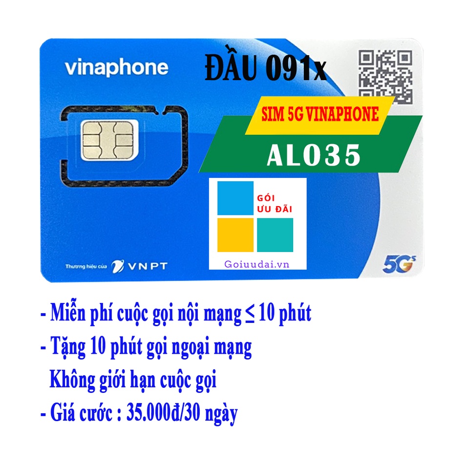 SIM VINA ALO35 ĐẦU “08”-“094”-“091” MIỄN PHÍ GÓI THÁNG ĐẦU - GỌI MIỄN PHÍ NỘI MẠNG 10 PHÚT/CUỘC