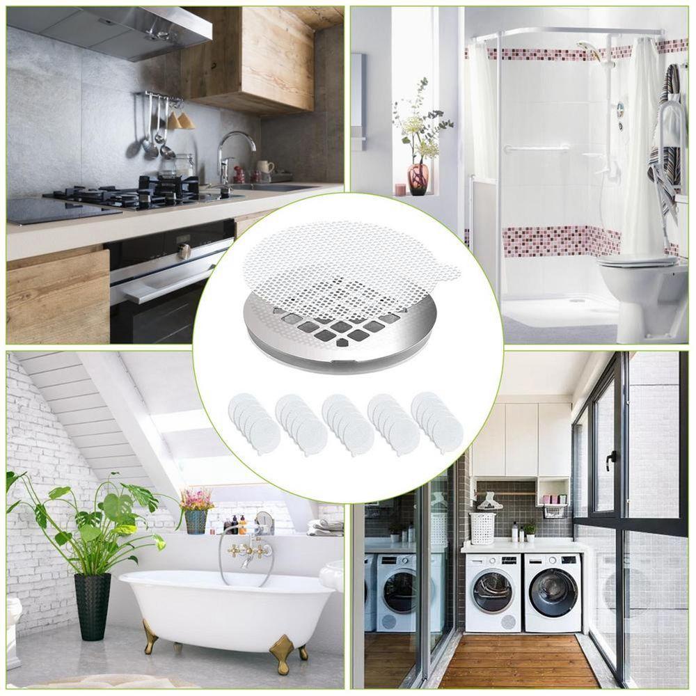 LLOYD Miếng Dán Lọc Rác Bồn Rửa Chén Hình Tròn Thiết Kế Lưới Dùng Một Lần Tiện Lợi